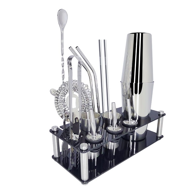 Set 15 Dụng Cụ Pha Chế cocktail Bằng Thép Không Gỉ