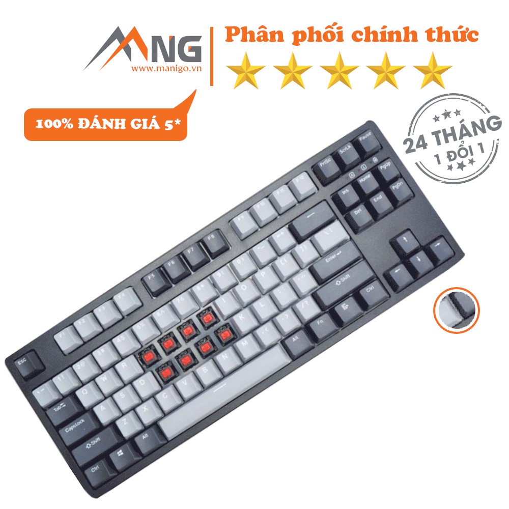 [Mã ELTECHZONE giảm 5% đơn 500K] Bàn phím Gaming E-DRA - EK387 PRO CHERRY Cơ 87 phím Có Dây Bảo hành 24 tháng