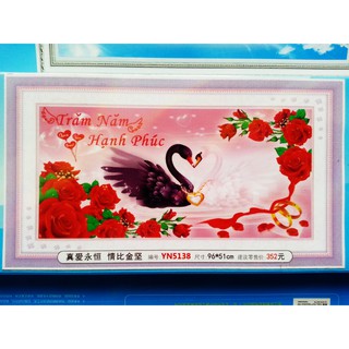 Tranh đính đá trăm năm hạnh phúc YN5138