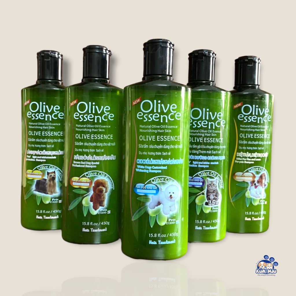 Sữa tắm dành cho chó mèo Olive-450ml KunMiu