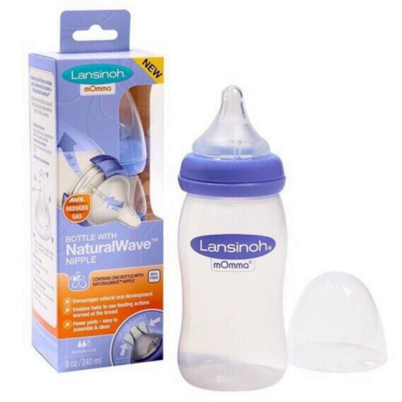 Bình sữa lansinoh 160ml và 240ml