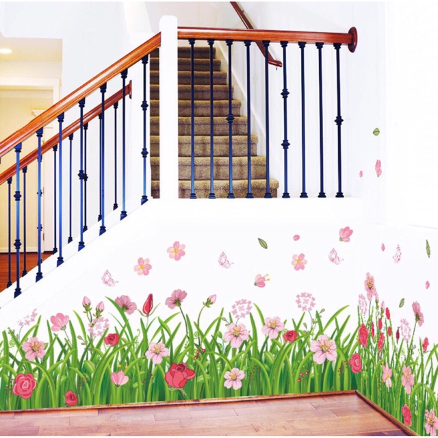 Decal tranh dán chân tường