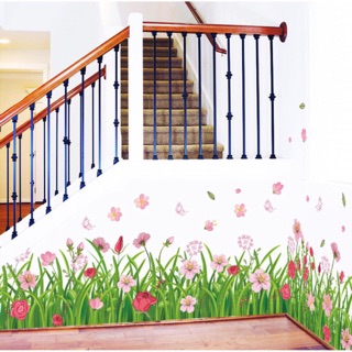 Decal tranh dán chân tường