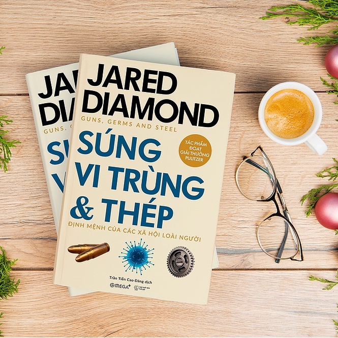 Sách - Súng, Vi Trùng Và Thép - Jared Diamond (Bìa mềm) Kèm Bookmark