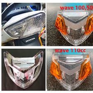 Kính hậu trắng trong suốt gắn wave 50cc 100cc 110cc