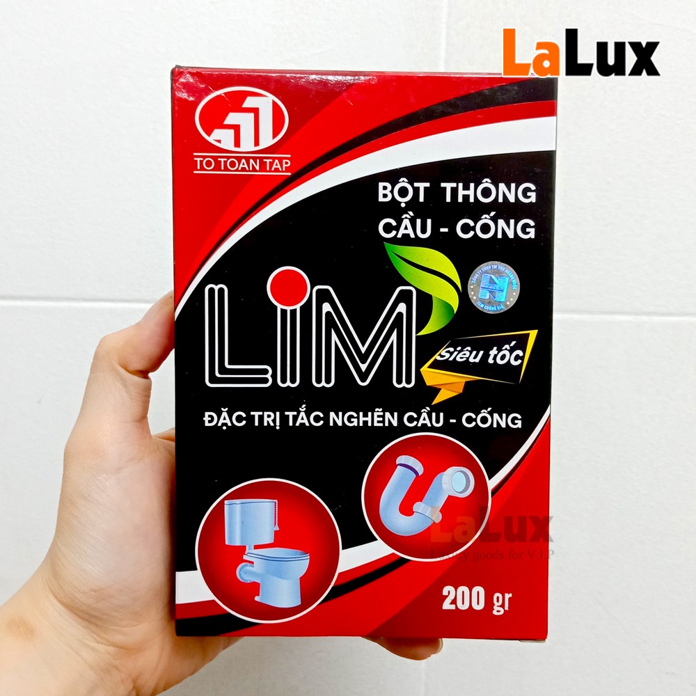 Bột Thông Cống Cực Mạnh LIM - Bột Thông Cống Siêu Mạnh - Thồng Tắc Bồn Cầu - Thông Tắc Ống Nước LOẠI TỐT