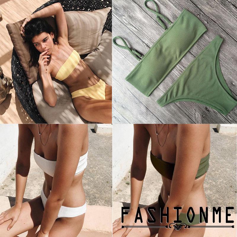 Bộ đồ bơi 2 mảnh chất liệu vải thun thoải mái thời trang nữ gợi cảm | BigBuy360 - bigbuy360.vn