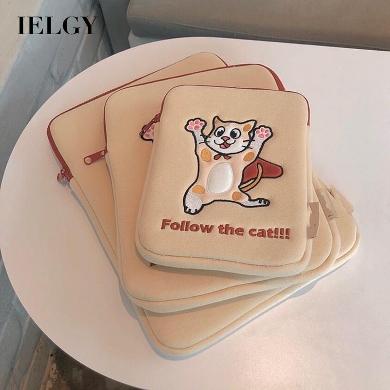 IELGY Túi Xách Đựng Máy Tính Bảng In Hoạt Hình Kiểu Hàn Quốc Dễ Thương Cho Bạn Gái