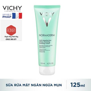 Sữa rửa mặt Vichy Normaderm Deep Cleansing Foaming Cream 125ml