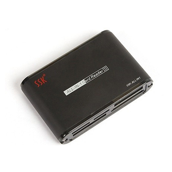 7.1 Đầu đọc thẻ nhớ đa năng SSK SCRM025 USB 2.0 All In 1 Card Reader III (Đen)