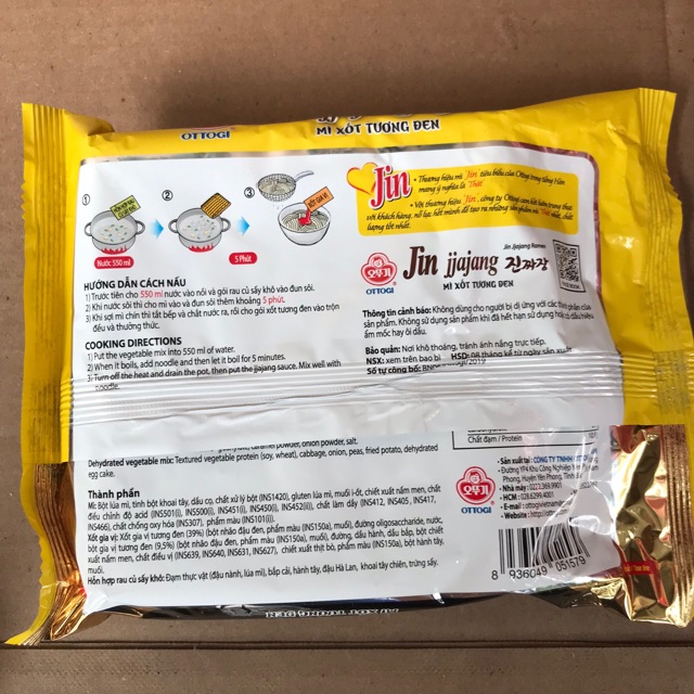 [135 g] Mỳ Trộn OTTOGI Vn Tương Đen Jin JJAJANG | BigBuy360 - bigbuy360.vn