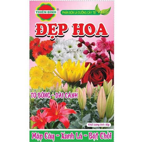 Phân Bón Lá, Dưỡng Cây - Đẹp Hoa (gói 60g) - VTNN Bắc Từ Liêm