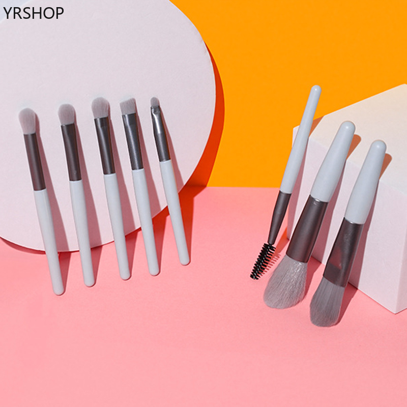 Bộ 8 cọ trang điểm mini dễ thương tiện lợi