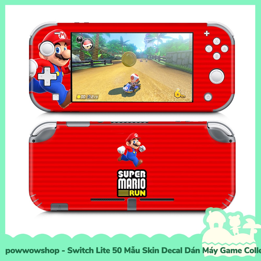 [Sẵn VN - Hỏa Tốc] Switch Lite 50 Mẫu Skin Decal Dán Máy Game Cầm Tay Nintendo Switch Lite Phong Cách Nin Gaming Wolrd