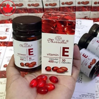 [Chuẩn Auth] 1 Hộp Vitamin E Đỏ Mirrolla 400Mg 30 viên của Nga (hàng chính hãng)