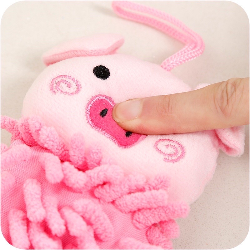 Khăn Lau Tay HÌNH THÚ SỢI SAN HÔ 35CM, Lau Bát Chén Đĩa Nhà Bếp Dày Dặn Đa Năng - Cotton Thấm Hút Nước - Tee &amp; Mee