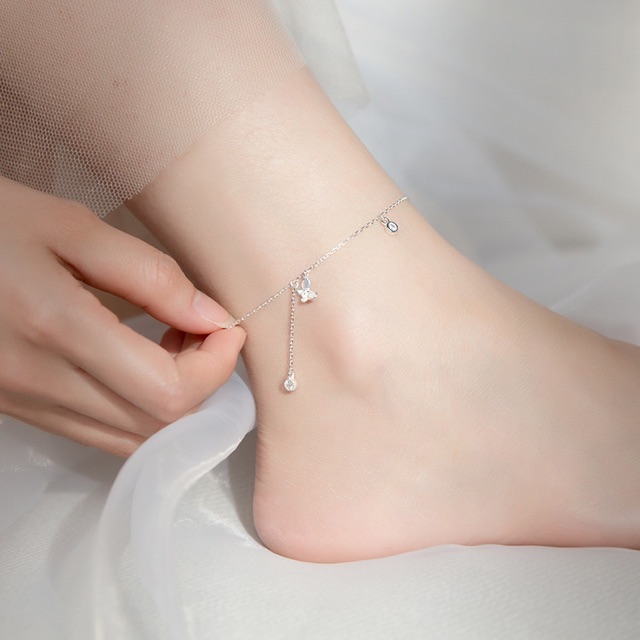 🦋 LẮC CHÂN NỮ BẠC HÌNH BƯỚM DÂY TREO H.A.S SILVER 🦋 S925 SÁNG ĐẸP 🦋 | BigBuy360 - bigbuy360.vn