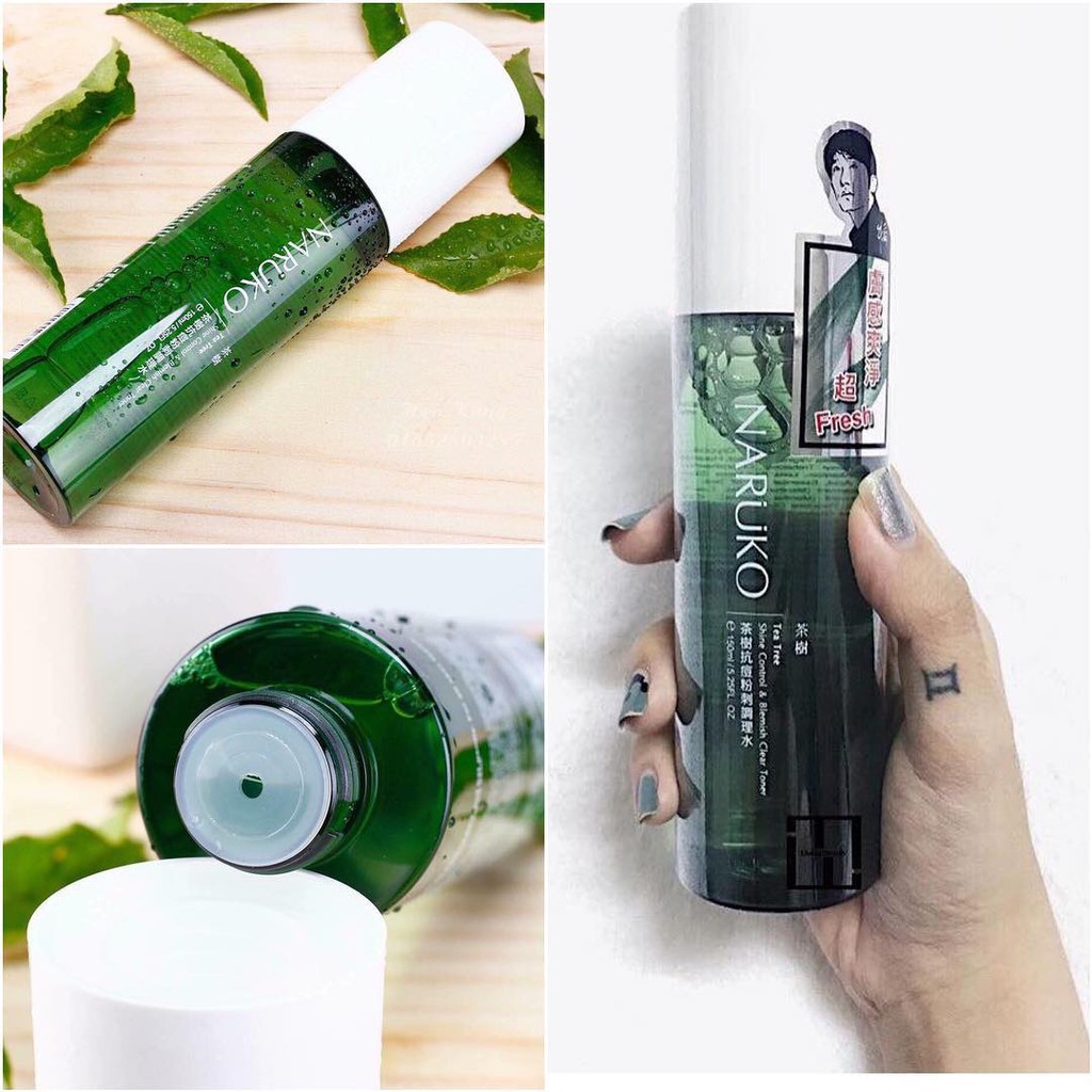 [CAM KẾT AUTH ]Toner Kiềm Dầu Naruko Tea Tree Shine Control and Blemish Clear Toner 150 ml