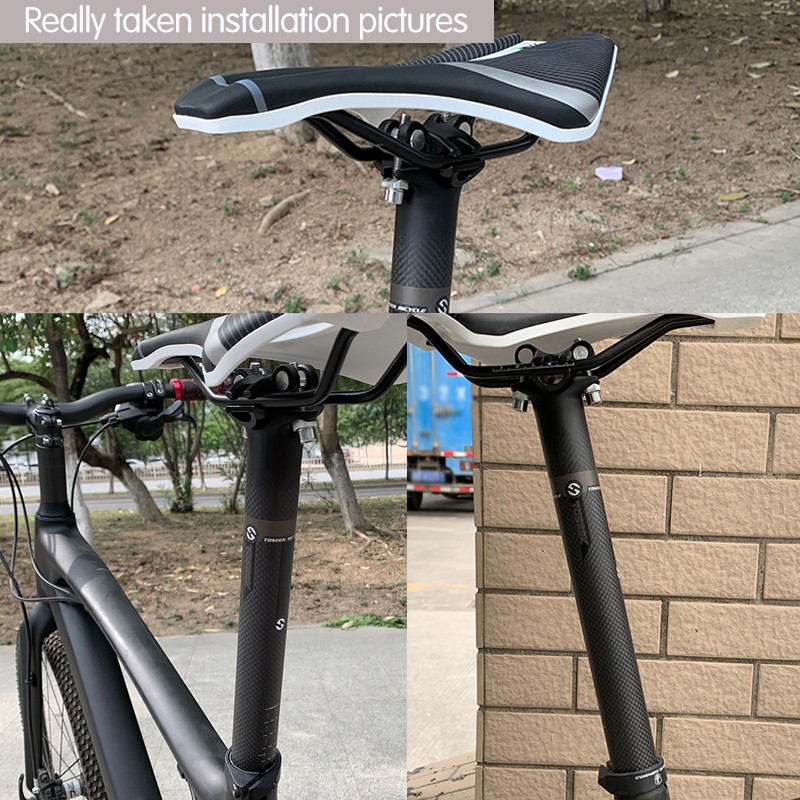 Ống Gắn Yên Xe Đạp 3K Bằng Sợi Carbon Toàn Bộ