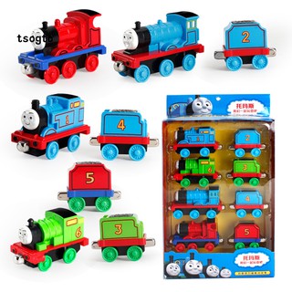 Set 8 Xe Lửa Đồ Chơi Bằng Hợp Kim Nam Châm Cho Bé