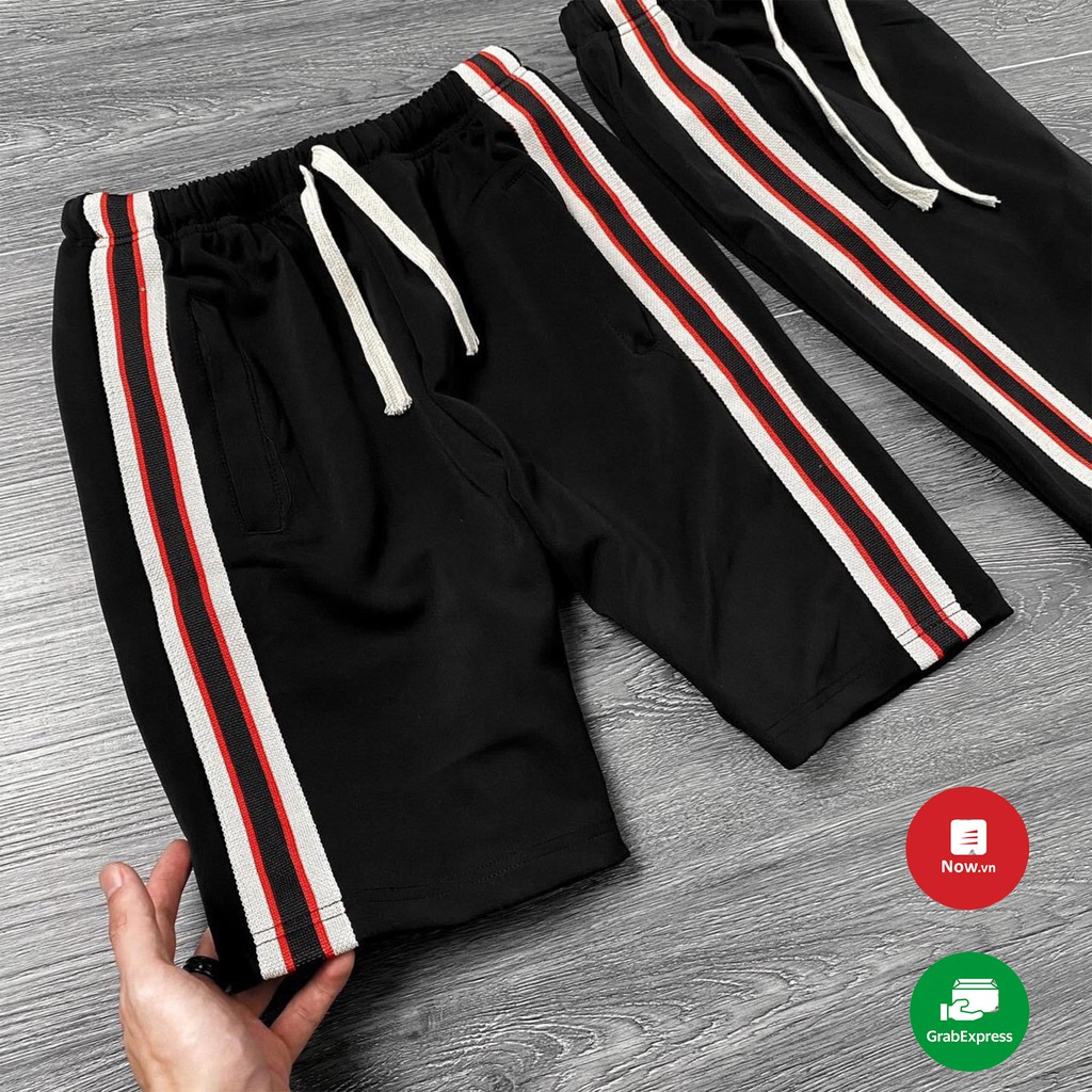 Quần short nam kẻ sọc unisex chất liệu cao cấp, thoáng mát, không bai xù cho mùa hè | BigBuy360 - bigbuy360.vn