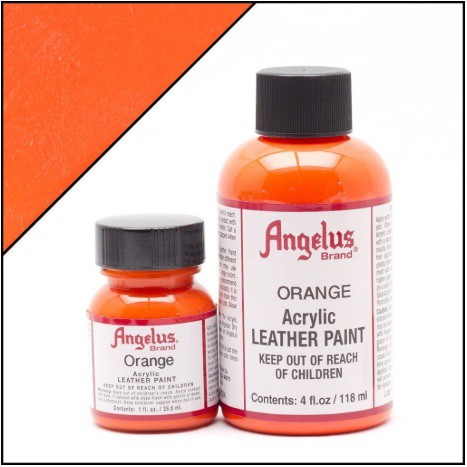 Orange - Màu Angelus Leather Paint | Màu sơn vẽ cho da, vải - màu custom giầy, túi chuyên dụng