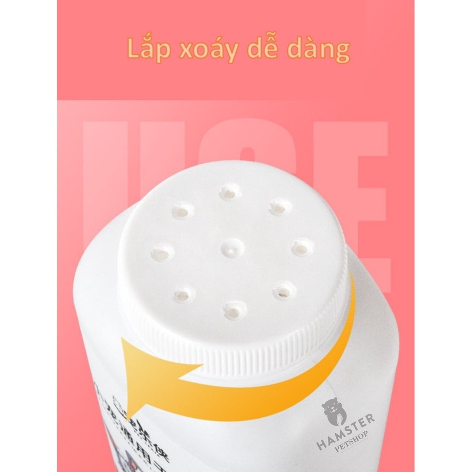 Phấn tắm khô cho thỏ ,Hamster , Bọ , Sóc 260gr