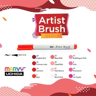 (P3) Bút marker brush Marvy 1100. - Văn phòng phẩm Thu Thảo