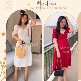Váy trắng dự tiệc siêu xinh-Hàng cao cấp loại 1-đầm đỏ mặc tết,dự tiệc