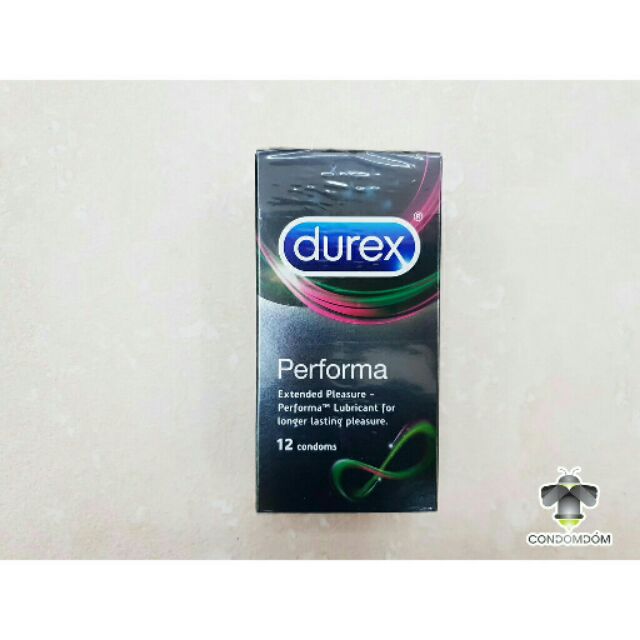 Bao cao su Durex Performa kéo dài thời gian quan hệ hộp 12 cái