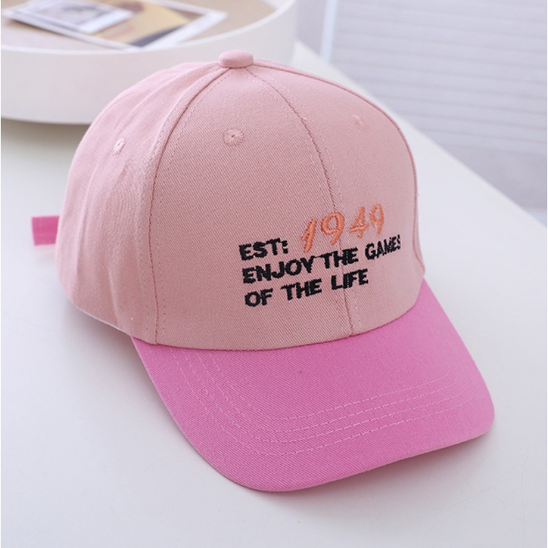 Mũ Lưỡi Trai Thêu Chữ Đơn Giản Thời Trang Cho Bé