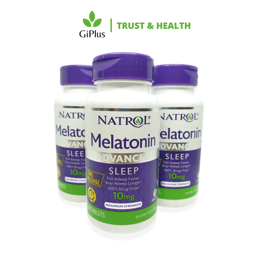 Viên Uống Hỗ Trợ Giấc Ngủ Natrol Melatonin Advanced Sleep 10mg