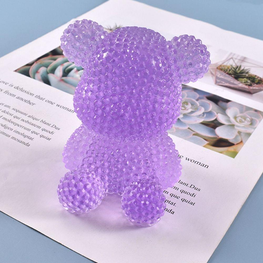 AUGUSTINA Khuôn Silicone Làm Nến Thủ Công Bằng Resin Bền Hình Gấu Thỏ