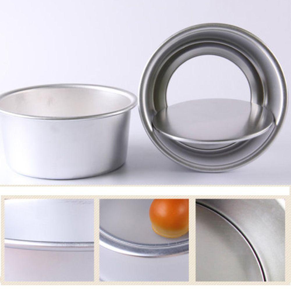 Khuôn Làm Bánh Hình Tròn Chất Liệu Hợp Kim Nhôm Kích Thước 4 / 6 / 8 / 10inch