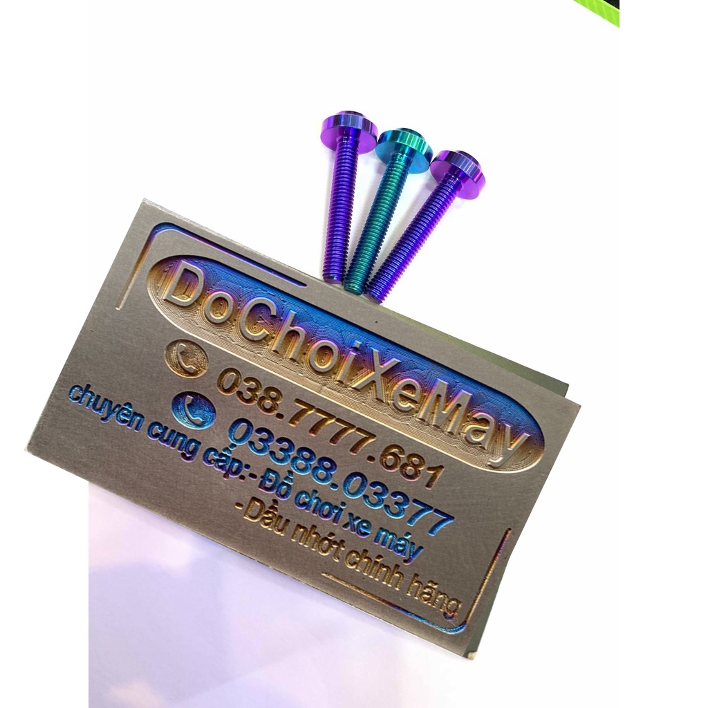 Ốc Titan Gr5 5li30 dù nhỏ gắn baga giữa Sonic Winner hoặc các cùm tay thắng vị trí nút chỉnh DoChoiXeMay