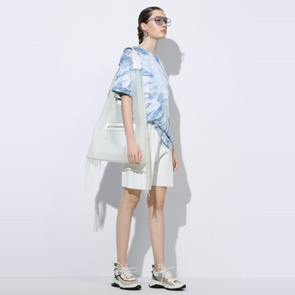 Áo phông nam nữ / Áo loang màu xám xoáy form rộng tay lỡ