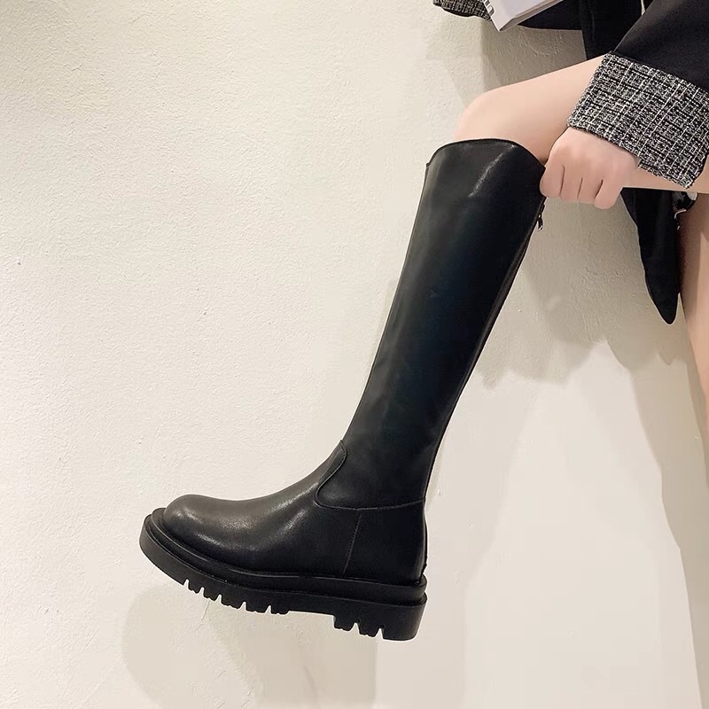 Boot đùi mona cao loại da mềm hàng đẹp 40cm-đế4,5cm