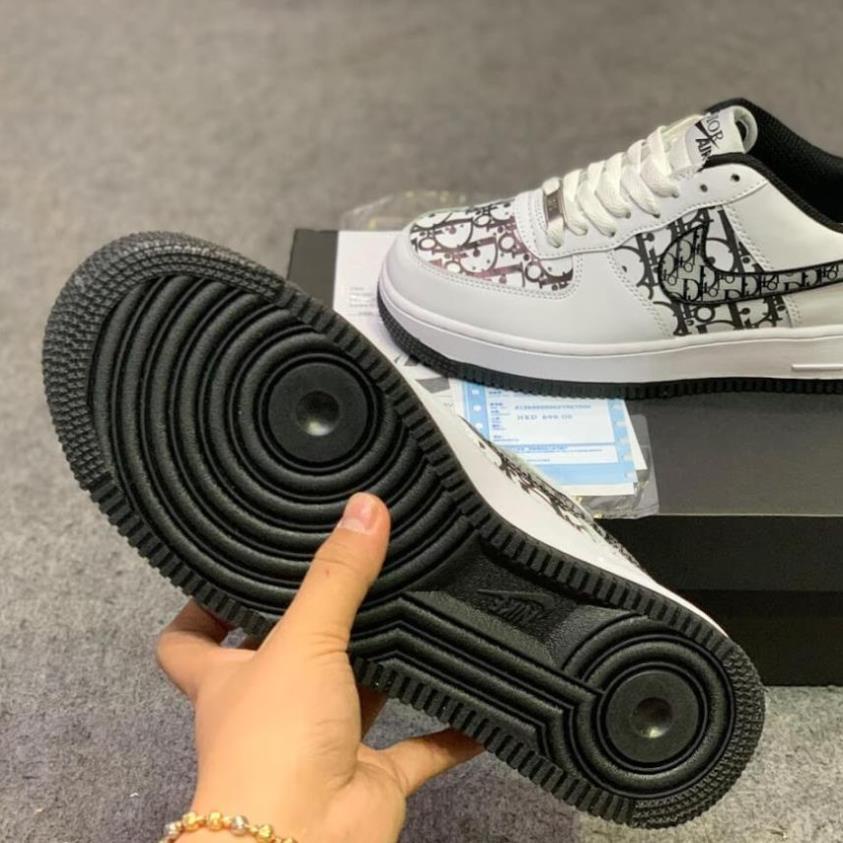 Giày thể thao AF1 trắng đế đen đế xám , Giày sneaker air force 1 nam nữ full box | BigBuy360 - bigbuy360.vn