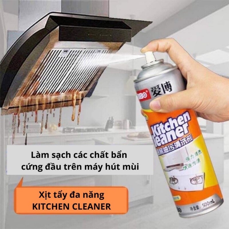 Bình Xịt Tẩy Keo, Tạo Bọt Tẩy Rửa Nhà Bếp, Nhà Vệ Sinh, Nhà Tắm Đa Năng 500ml