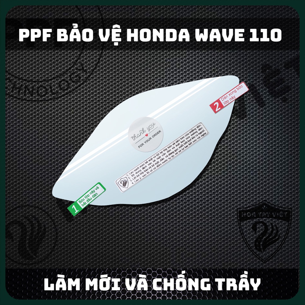 Miếng dán mặt đồng hồ HONDA WAVE 110 chống trầy xước WAVE 110