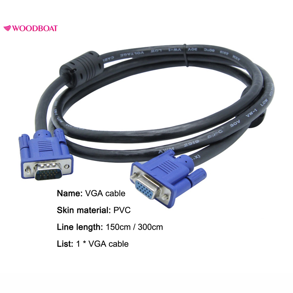 Dây Cáp Nối Dài Vga Cho Máy Tính | BigBuy360 - bigbuy360.vn