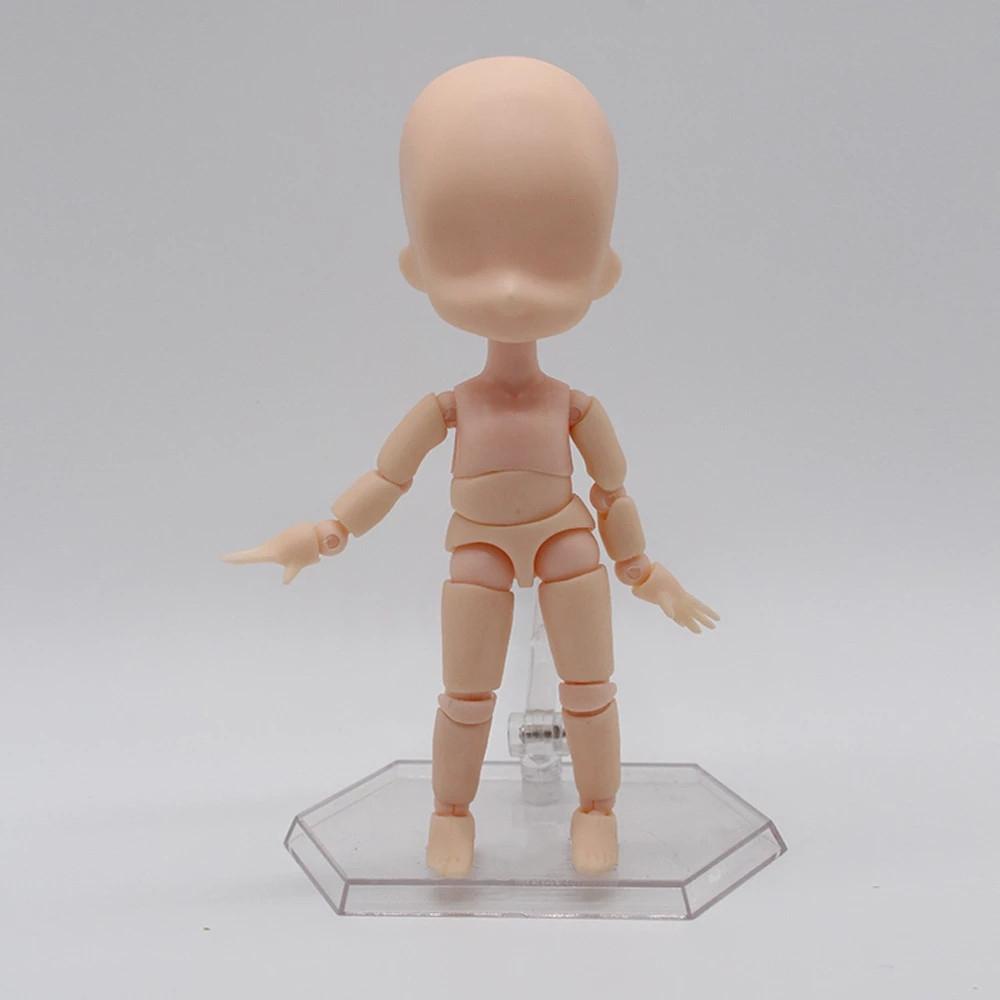 Búp Bê Màu Da Ngà 15cm Với Chân Đứng Trang Trí Nghệ Sĩ Manga Có Thể Di Chuyển Được