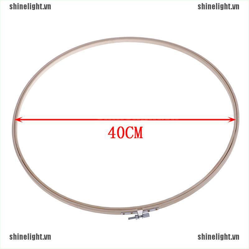 Khung gỗ tre 36/40cm hỗ trợ thêu vải chuyên nghiệp