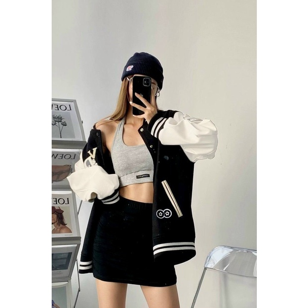 Áo Khoác Nỉ Nam Kiểu Bomber Họa Tiết Tay In Lưng Phong Cách Năng Động Mặc 4 Mùa Che Nắng Chắn Gió Tốt [NEW UNISEX]