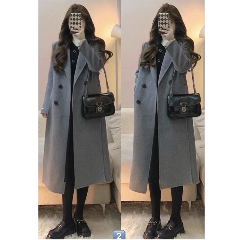 Áo dạ style Hàn Quốc