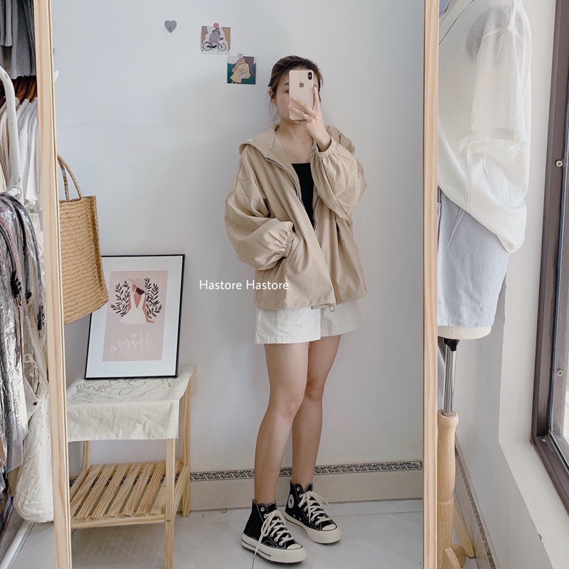 Áo khoác nỉ lì 2 lớp ( ảnh thật tự chụp )