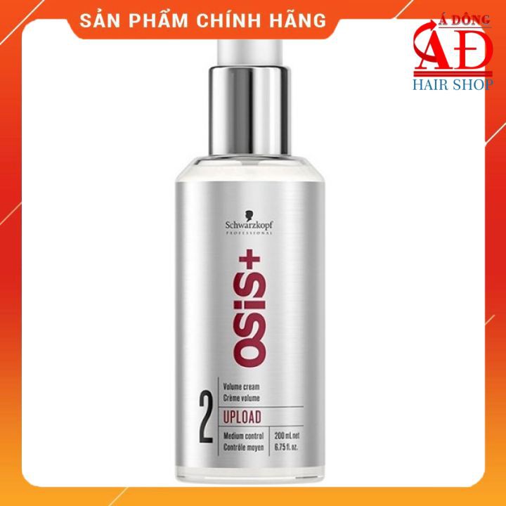 [Chính hãng] [Siêu rẻ] Kem làm phồng tóc Schwarzkopf OSIS+ 2 Upload Volume Cream 200ml