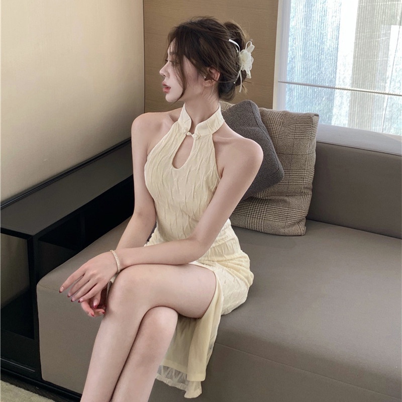 Đầm Midi Sát Nách Thiết Kế Xẻ Hợp Thời Trang