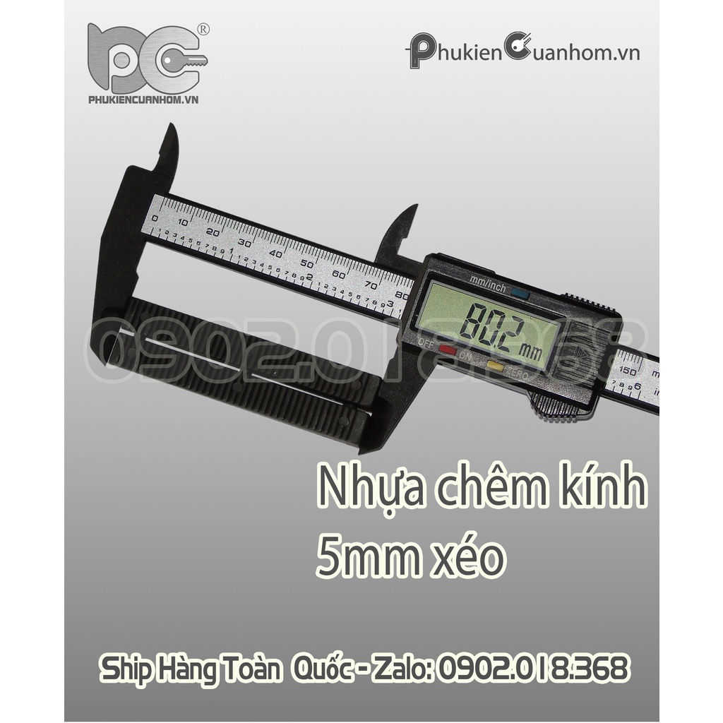 NHỰA CHIÊM KÍNH DÀY 5MM VÁT XÉO