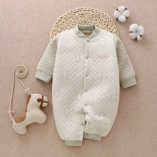 Body đông chần bông cotton cho bé 0-12m